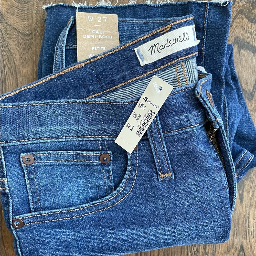 Madewell Cali Demi-Boot Jeans Petite SZ 27